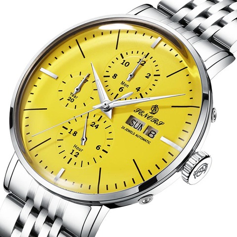 Mens Watches Top Brand Luxury Automatic Mechanical Watch Men Full Steel Business Waterproof Sport Watches Relogio Masculino 2022 ► Photo 1/6