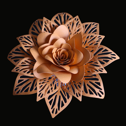 3D Flowers Leaves Stencil Metal Cutting Dies Scrapbooking Craft Dies Stamps and Dies Stitch Arrivage Snijmal En Embossing New ► Photo 1/5