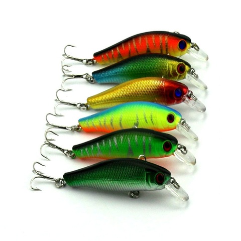 6pcs/set Wobbler Fishing lure fit kosadaka yo zuri tackle crankbait peche minnow jerkbait artificial pike Fish bait china hook ► Photo 1/6