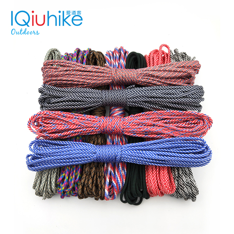 Paracord 550 Rope Parachute Cord Lanyard Tent Rope Guyline Mil Spec Type III 7 Strand 100FT For Hiking Camping 208 Colors ► Photo 1/6