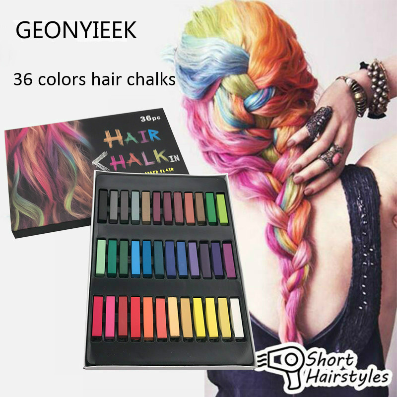 24/36Colors Pins Non-toxic Temporary Pastel Square Hair Dye Color Chalk Hair  Styling Tools Hair Color Comb Crayons for Hair - Price history & Review |  AliExpress Seller - 11 November Store 