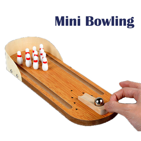 Mini Table Bowling Game Desktop Family Party Playing Board Games Toys For Kid and Adult ► Photo 1/1