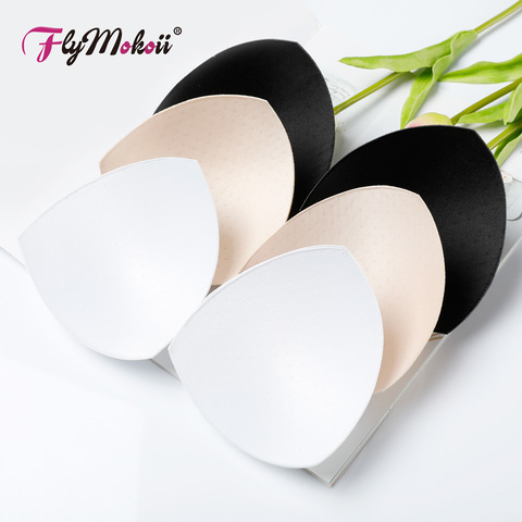 3 pairs/Lot New 2022 Women Intimates Bra Accessories Triangle Sponge Swimsuit Pad Breast Chest Enhancers Foam Bra Push Up Insert ► Photo 1/6