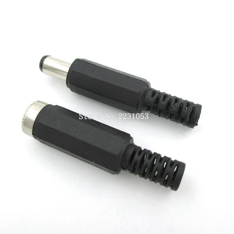 20pcs 10Pair 5.5x2.1mm DC Power Female Plug Jack + Male Plug Jack Socket Adapter Connector YX-5.5-2.1 ► Photo 1/1