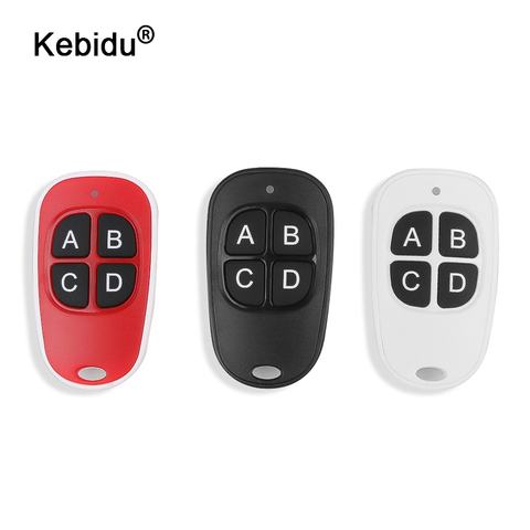 kebidu 4 colors Hot Wireless 433Mhz Remote Control Copy Code Remote 4 Channel Electric Cloning Gate Garage Door Auto Keychain ► Photo 1/6