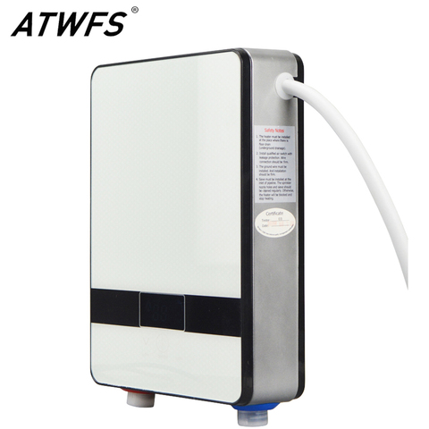 ATWFS Instantaneous Water Heater 6500w Induction Heater Thermostat Instant Hot Shower Water Electric Tankless Shower Heaters ► Photo 1/6