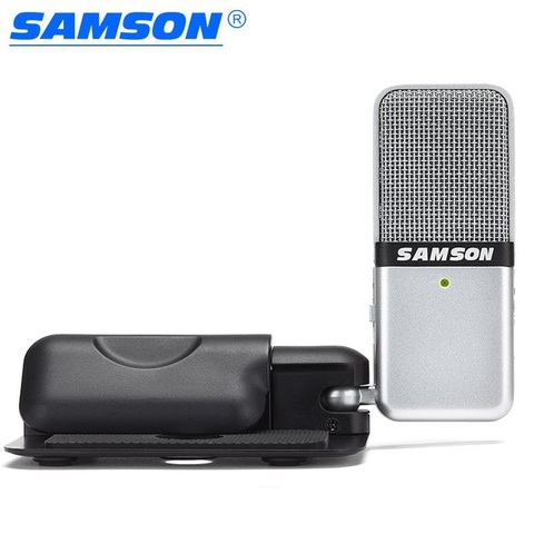 Samson GO Mic Mini portable recording condenser microphone clip-on design USB plug compatible with a Mac or PC Music Podcasting ► Photo 1/1