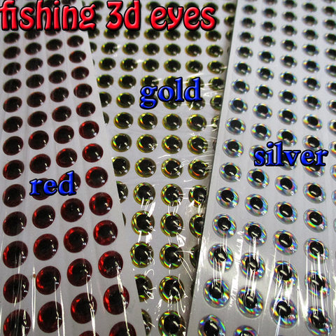 2022new fishing 3d eyes  size:3mm--12mm  each color 267pcs in total 800pcs/lot realistic artificial eyes ► Photo 1/5