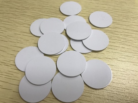 125Khz 20MM RFID Smart Stickers TK4100/EM4100 ID card coin Tag blank coin RFID label ► Photo 1/1