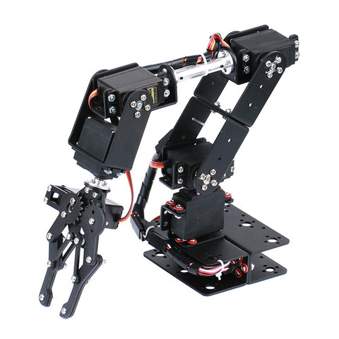 6DOF Aluminium Robot Arm Manipulator Mechanical Clamp Claw Basic Kit MG996R DS3115 Servo Bracket Arduino Robotic Education ► Photo 1/1