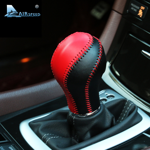 Airspeed leather gear shift knob handle Cowhide Cover Hand-sewn for Infiniti QX50 QX70 QX80 EX FX35 37 G37 Interior Accessories ► Photo 1/5