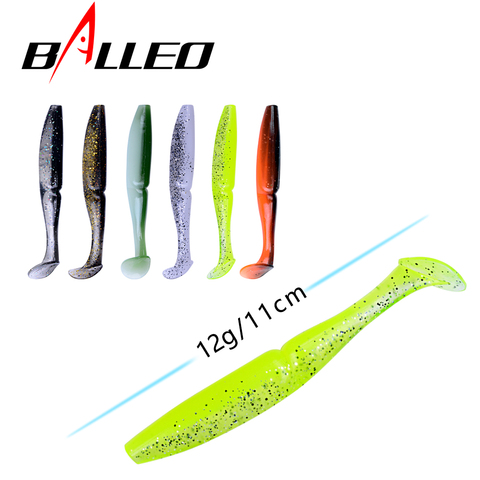 Balleo 3pcs/lot soft lure 12g/11cm double color Fishing lure  Shad Worm  Swimbaits Silicone Soft Bait Carp Artificial Soft Lure ► Photo 1/5
