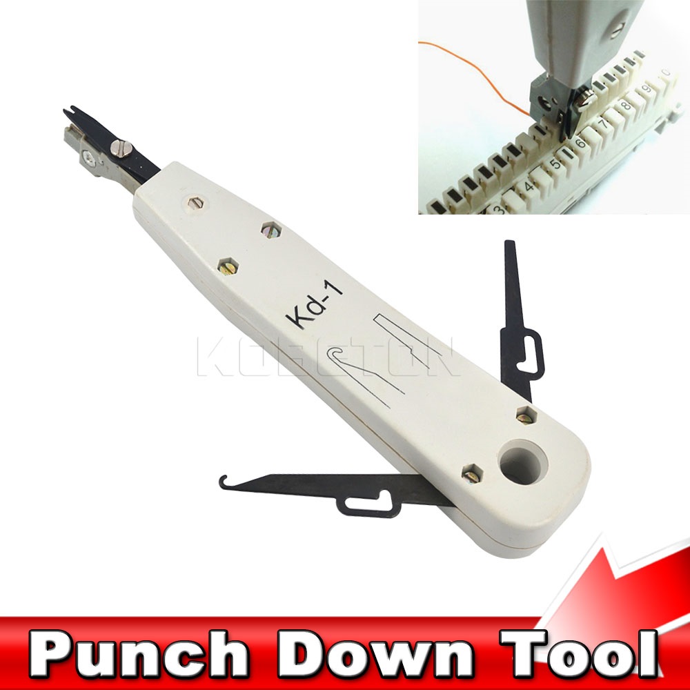 Krone LSA-PLUS Punch Down IDC Cable Tool Test Leads with RJ11 & alligator clips 