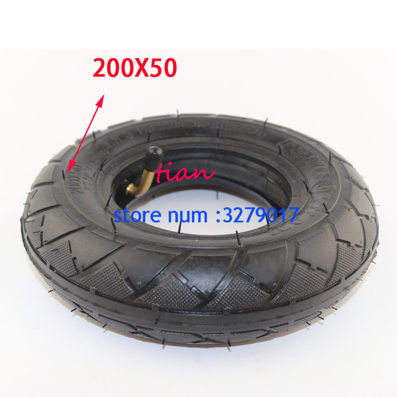 200 x 50 8"x2" Wheel Tire Gas And Electric Scooter Inner Tube Black 