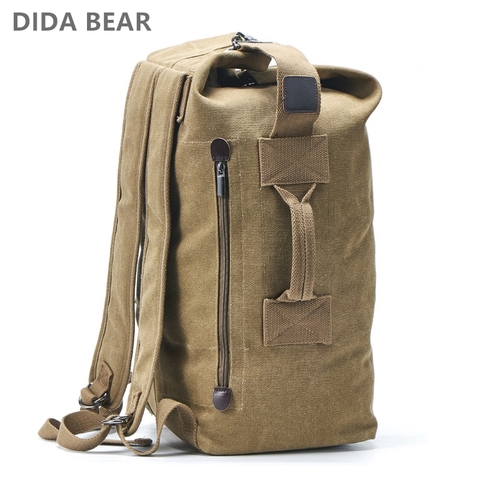Large Capacity Rucksack Man Travel Bag Mountaineering Backpack Male Luggage Canvas Bucket Shoulder Bags for Boys Men Backpacks ► Photo 1/6