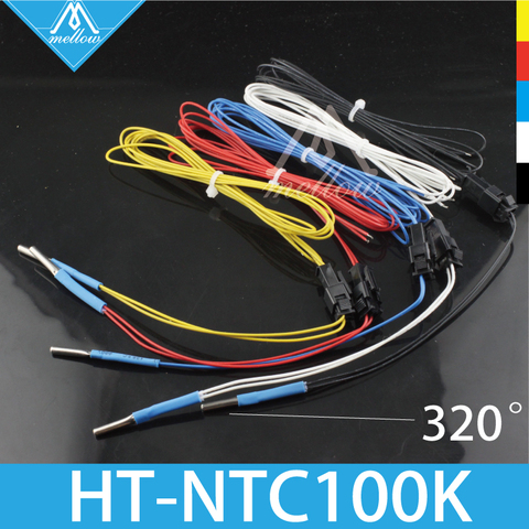NTC 3950 Simple replacement Thermistors Sensor for 3D Printer parts PT100 E3D V6 Heat Block Cyclops+ and Chimera+ heater hotend ► Photo 1/6