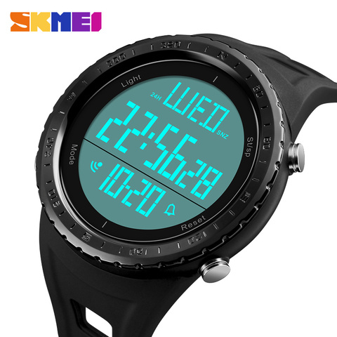 SKMEI Digital Sport Watch Mens Countdown Chrono EL Light Watches 5Bar Waterproof Big Dial Digital Watch Relogio Masculino 1246 ► Photo 1/6