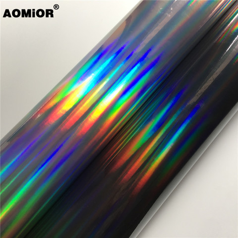 Laser Chrome Holographic Vinyl Wrap Film Foil For Car Wrapping Sticker Chameleon Vehicle Car Decal ► Photo 1/6