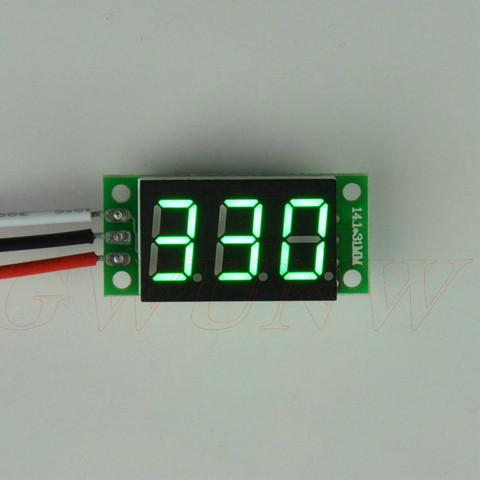 GWUNW BY336V DC 0-600V (600V) 3 bit 0.36inch digital voltmeter  Panel Meter  red blue green yellow Voltage Tester Meter ► Photo 1/4