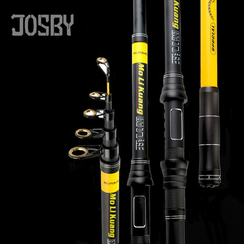 JOSBY FRP  2.1M 2.4M 2.7M 3.0M 3.6M Portable Telescopic Fishing Rod High Performance Sea Fishing Pole pesca Rod ► Photo 1/6