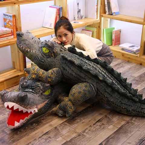 real life plush crocodile toy stuffed simulation animal soft doll 2m big toy for children birthday gift for boy ► Photo 1/6