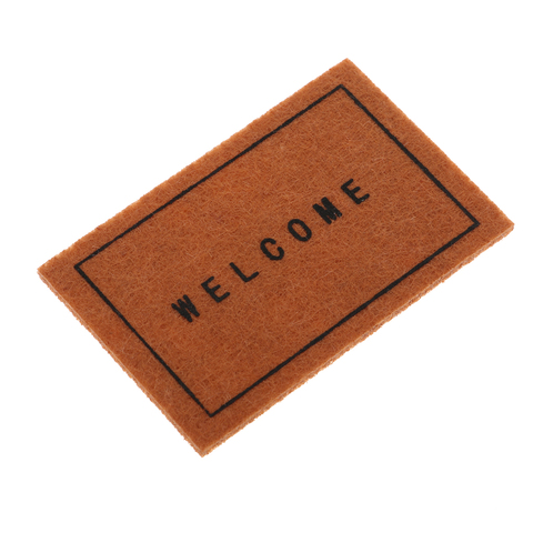 Miniature Welcome Mat Front Door Carpet Floor Rug for 1/12 Scale Dollhouse Living Room Accessories ► Photo 1/2