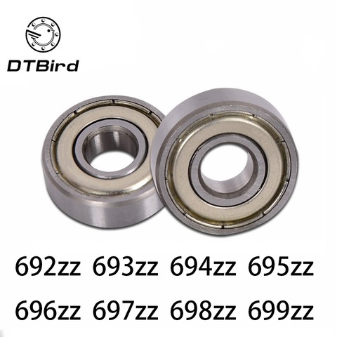 10pcs/Lot 692zz, 693zz, 694zz, 695zz, 696zz, 697zz, 698zz, 699zz Miniature Bearing Deep Groove Ball Bearing Brand New ► Photo 1/6