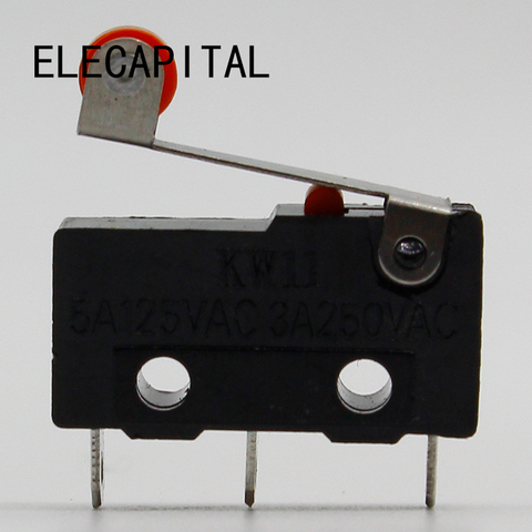 10 x Roller Lever Arm PCB Terminals Micro Limit Normal Close/Open Switch KW Switches 5A Favorable Price ► Photo 1/5