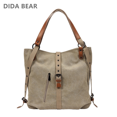 DIDABEAR Brand Canvas Tote Bag Women Handbags Female Designer Large Capacity Leisure Shoulder Bags Big Travel Bags Bolsas ► Photo 1/6