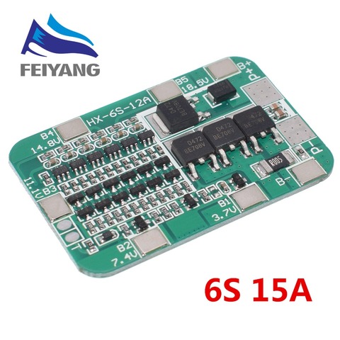6 Pack 18650 Cell Module BMS Lithium Battery Circuit Board Protection Board 