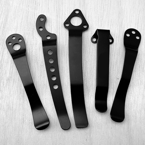 Stainless Steel Back Clip for DIY Folding Pocket Knife Tool DIY Accessories Back Clip Custom Folding Knife Back Clip Holder ► Photo 1/5