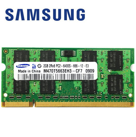 Original Samsung 2GB DDR2 PC2 6400S  6400s 800Mhz 800 MHZ Module notebook Laptop Memeory 2G ECC RAM ► Photo 1/1