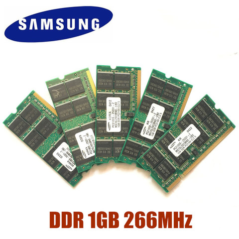 For SAMSUNG SEC DDR DDR1 1GB 2GB 266MHz PC-2100S 1G notebook memory Laptop RAM SODIMM 266 for intel for amd PC2100S ► Photo 1/1