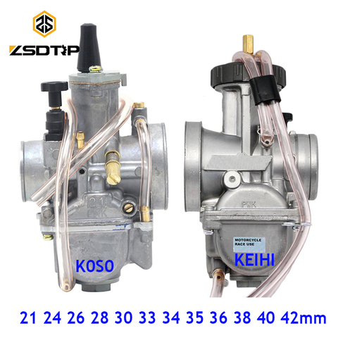 ZSDTRP Universal 21 24 26 28 30 32 33 34 35 36 38 40 42mm PWK Motorcycle Carburetor Carburador For Keihin Koso ATV Power Jet ► Photo 1/6