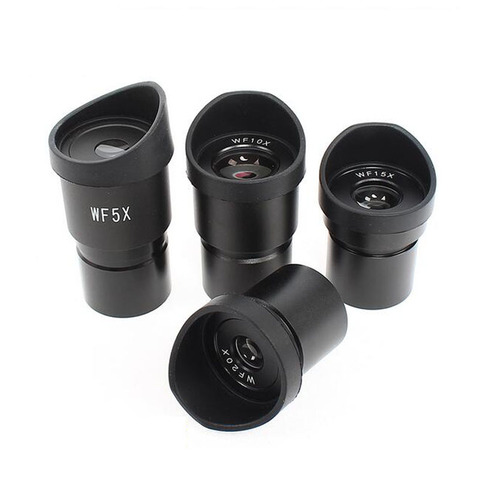 High Quality WF5X WF10X WF15X WF20X Eyepieces Stereo Microscope Eyepiece Wide Angle Lens with Eye Guards free shipping ► Photo 1/6