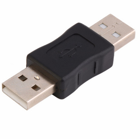 1pcs Hot Selling USB 2.0 Um Macho para Macho M/M Adapter Converter Cabo Conector Marceneiro Acoplador ► Photo 1/5