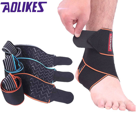 AOLIKES 1Pcs Ankle Foot Protector Support Protect Elastic Brace Guard Sport Gym Sock Wrap Running Injury Sprain protective pad ► Photo 1/6