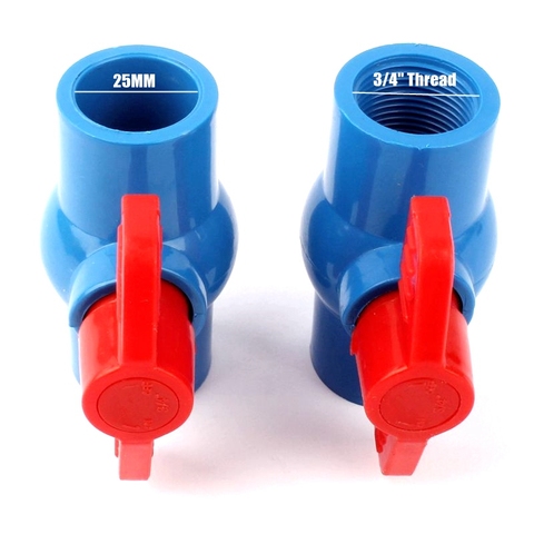 Female Thread PVC Pipe Ball Valve Garden Water Connectors Irrigation Pipe Joint