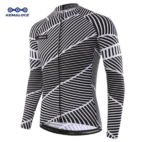 Autumn Full Sleeves Cycling Jersey Wear Maillot Ropa Ciclismo Men Bicycle Shirts Quick-dry Bike Jersey Sports Long Cycling Shirt ► Photo 1/6