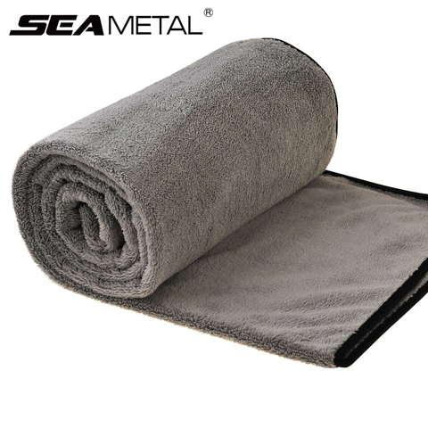 Microfiber Car Wash Towel Cloth Washing 100cmx40cm Thick Cleaning Strong Water Absorption For Car Home Automobile Accessories ► Photo 1/6