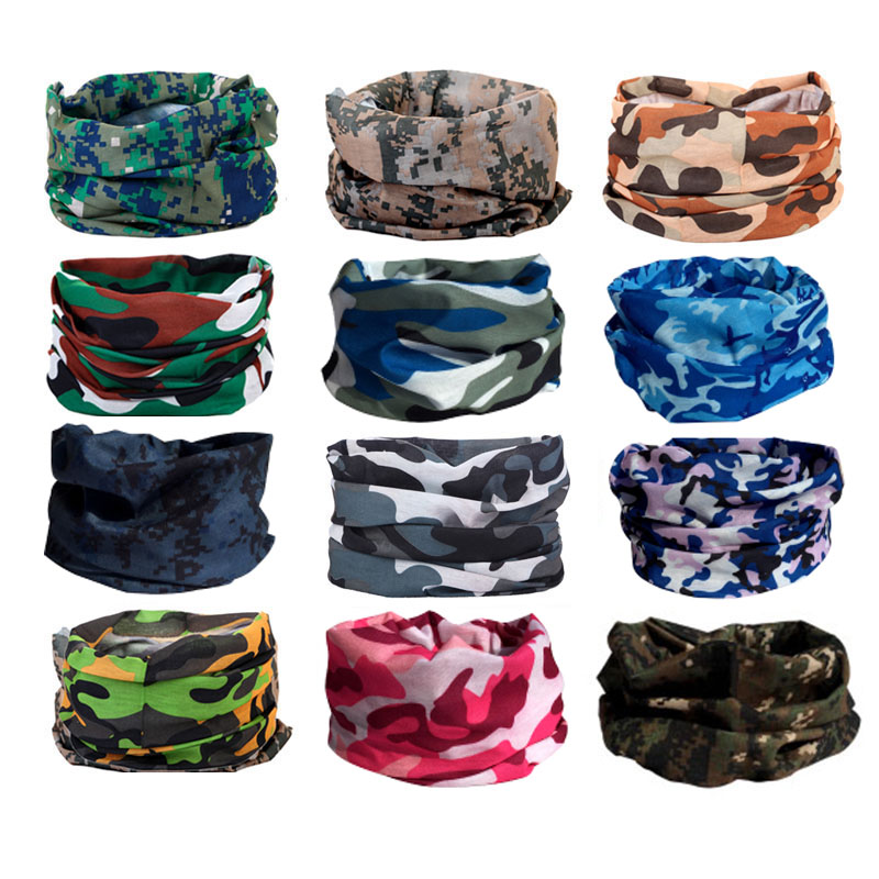 Camouflage Bandanas Face Scarf Anti Dust Outdoor Sport Cycling Hiking Headwear