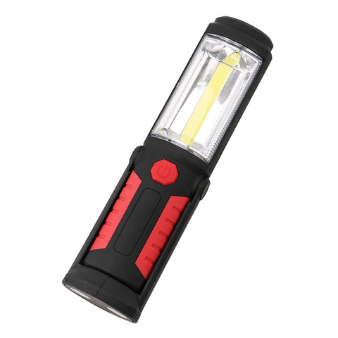 Portable Flashlight Torch COB LED Work Light Magnetic Battery FlashLight Super Bright Pen Pocket Lights Torch Chip Flash Light ► Photo 1/6