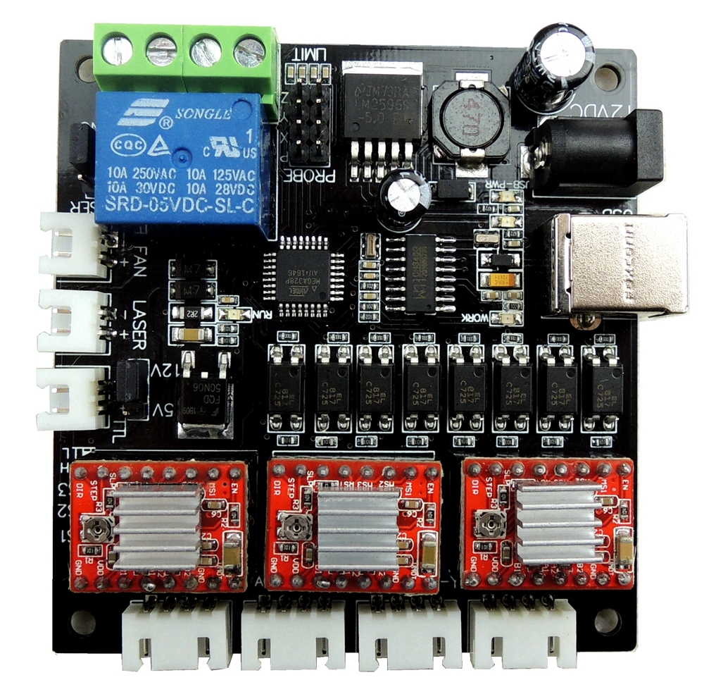 GRBL Laser Controller Board CNC USB 3 Axis Stepper Motor Driver Controller Board 