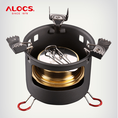 ALOCS CS-B02 CS-B13 Compact Mini Spirit Burner Alcohol Stove with Stand for Outdoor Backpacking Hiking Camping Furnace ► Photo 1/6