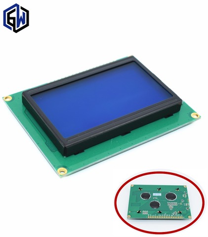 128*64 DOTS LCD module 5V blue screen 12864 LCD with backlight ST7920 Parallel port LCD12864 ► Photo 1/1