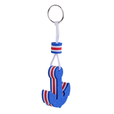 Boating Sea Fishing Water Floating Keychain Key Ring- Anchor Shape Blue for Fishing Flatable Boat Replacement Accessories ► Photo 1/5