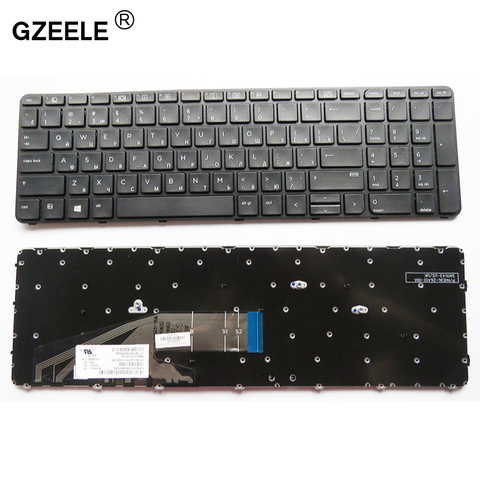 GZEELE Russian Keyboard for HP ProBook 450 G3 , 455 G3 , 470 G3 650 G2 RU Black laptop keyboard ► Photo 1/4