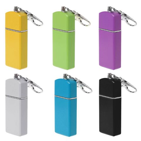 New Design Portable Mini Pocket Ashtray Windproof Cases Key-chain Outdoor Smoking Accessory For Sale ► Photo 1/6