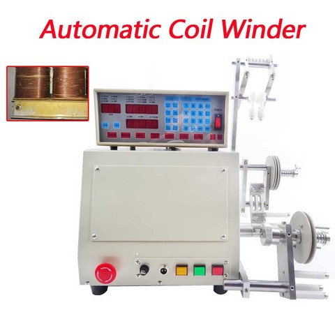 High quality New computer C automatic Coil winder winding machine CNC manual 0.03-1.2mm copper hand wire coil winding 220V ► Photo 1/6