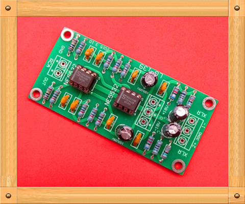 Free Shipping!!! Single-ended balanced XLR / RCA output dual op amp circuit board / with ultra-low distortion ► Photo 1/4